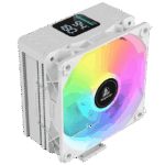 Segotep FI4 Digital White Air Cooler with 4 Copper Heat Pipes, 120mm PWM ARGB Fan, Detachable Real-Time CPU Status Display, 180W TDP Cooling for Intel LGA1700 & AMD AM5 Systems - Image 7