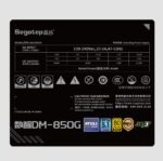 DM-850G-ATX-3.1-BK Segotep DM-850G ATX 3.1 PCIE5 850W PSU - Power Supply 850 Watt 80+ Gold Full Modular Segotep DM-850G 850W Digital Gold Power Supply ATX3.1 PCIe5.1 Ready 80PLUS Gold PPLP Certified Dual-Core MCU AI Monitoring HiMOS USB Blind Plug Compact High-Density Design | BLACK 