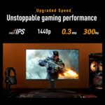 VG27AQML5A TUF Gaming Series 5 - VG27AQML5A Gaming Monitor – 27-inch QHD Fast-IPS panel, 300Hz, 0.3ms , G-SYNC® compatible AMD FreeSync Premium, ELMB SYNC, VESA DisplayHDR 400, 95% DCI-P3, DisplayWidget Center, Gaming AI , Tilt - Swivel - Pivot - Height Adjustment