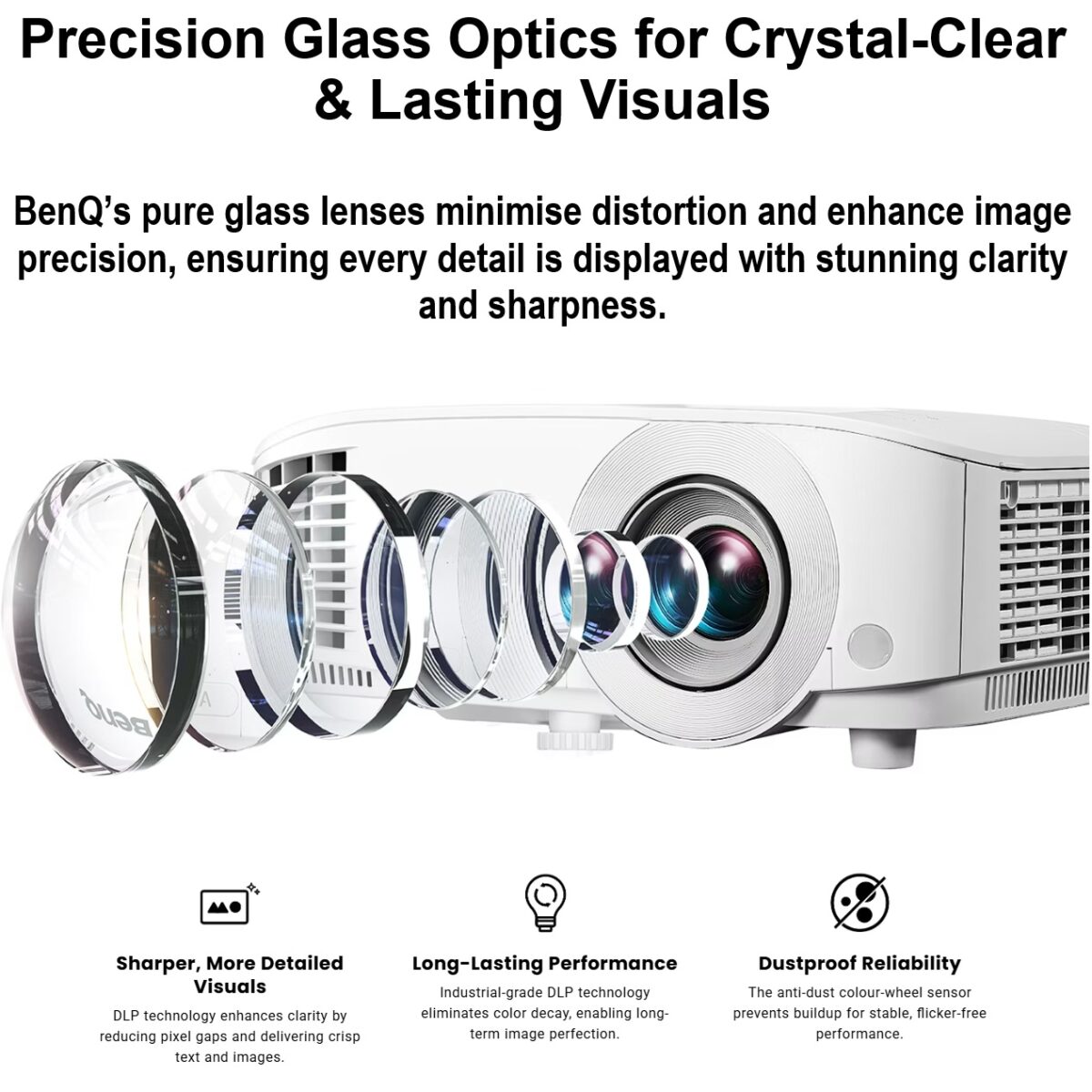BENQ-MX560C BENQ PROJECTOR MX560C 4000 LUMENS GA BenQ MX560C XGA Projector 4000 ANSI Lumens – 20,000:1 Contrast, SmartEco Power Saving, Auto Keystone, HDMI & USB Connectivity, 10W Speaker, 7 Color Modes