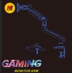 NB-A5 NB A5 Gaming Monitor Arm – Supports 27" to 50" NB A5 Gaming Monitor Arm For 27″–50″ For  Flat - Ultrawide - Curved Displays ; 18KG Max Load ; 360° Rotation ; Ergonomic Mechanical Spring Arm ; C-Clamp & Grommet Mount With Cable Management