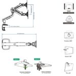 NB-A6 NB A6 Gaming Monitor Arm – Supports 27" to 50" NB A6 Gaming Monitor Arm For 27″–50″ Flat - Ultrawide - Curved Displays ; 18KG Max Load ; 360° Rotation ; Mechanical Spring ; Ergonomic Design ; C-Clamp & Grommet Mount With Cable Management