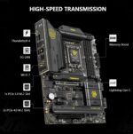 MSI B860 TOMAHAWK WIFI MSI MAG B860 TOMAHAWK WIFI MSI MAG B860 TOMAHAWK WIFI ATX Motherboard , Wi-Fi 7, 5G LAN, Thunderbolt 4, PCIe 5.0, DDR5 9200+ OC, & EZ DIY Features , Supports LGA 1851 Intel® Core™ Ultra Processors (Series 2)