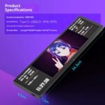 MIRABOX-D92 9.2" LCD SECONDARY SCREEN MINI DISPLAY ON PC CHASSIS Stretched Bar LCD 9.2-Inch Secondary Display for Gaming PC Case With 1920×462 Resolution, Aluminum Alloy Housing, USB Direct Connection, Theme Customization, Screen Rotation, Video Playback Support | BLACK ~ MIRABOX-D92