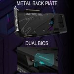 GIGABYTE-AORUS-3090- GIGABYTE AORUS RTX 3090 24GB USED GIGABYTE AORUS GeForce RTX 3090 MASTER 24G With Max-Covered Cooling, LCD Edge View, RGB Fusion 2.0, 1785 MHz Core Clock, 6 Video Outputs, Metal Back Plate | BLACK 