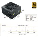 Segotep GN650 650W 80+ Gold Certified Non-Modular ATX Power Supply with 120mm Silent Fan, Single 12V Rail, PFC Protection, RoHS Compliance, Global Voltage Adaptation - Image 9