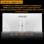 VG27AQL5A-W ASUS TUF Gaming Series 5 - VG27AQL5A White Gaming Monitor – 27-inch, QHD(2560x1440), 210Hz(OC), Fast IPS, ELMB SYNC, 0.3ms GTG (min.), Stereo speaker, DisplayWidget Center, Gaming AI, Height - Tilt - Swivel - Pivot Adjustment