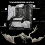 MSI B760M-EDGE-TI-WIFI MPG B760M EDGE TI WIFI MSI MPG B760M Edge Ti WiFi DDR5 mATX Motherboard – Intel 14th/13th/12th Gen, PCIe 5.0, 3x M.2 Gen4, Wi-Fi 6E, 2.5G LAN, DDR5 7800+(OC), Mystic Light RGB, Core Boost Power Design