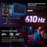 MPG 242R X60N MSI MPG 242R X60N 24-inch FHD Rapid TN Gaming Monitor , 600Hz Refresh, 0.1ms GtG, AMD FreeSync Premium, VESA DisplayHDR 400, USB Hub, HDMI 2.1, DP 1.4, Type-C 98W PD