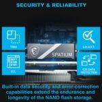 MSI-SPAT-M580-FRO-2T MSI SPATIUM M580 FROZR 2TB GEN5 PCIE 5.0 MSI SPATIUM M580 PCIe 5.0 NVMe M.2 2TB FROZR SSD With TOWERED FROZR HEATSINK & Core Pipes , PHISON E26 Controller, 14,600MB/s Read, 12,700MB/s Write, 4GB DRAM, 3D NAND, AES256 Encryption 