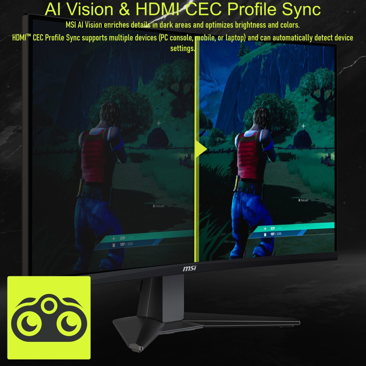 9S6-3CD91M-002 MSI MAG 27CQ6F 27" VA CURVED WQHD 180HZ 1MS-BLACK MSI MAG 27CQ6F 27" WQHD 180Hz 0.5ms Curved Gaming Monitor With Rapid VA Panel, Adaptive-Sync, HDR Ready, AI Vision, HDMI CEC & Tilt Adjustable Stand 