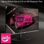 MPG 322URX QD-OLED MSI MPG 322URX QD-OLED MSI MPG 322URX QD-OLED 32-inch 4K UHD 240Hz Flat Gaming Monitor – QD-OLED Panel, 0.03ms GtG, DisplayHDR True Black 400, HDMI 2.1, DP 2.1a, OLED Care 2.0, Height & Pivot Adjustable