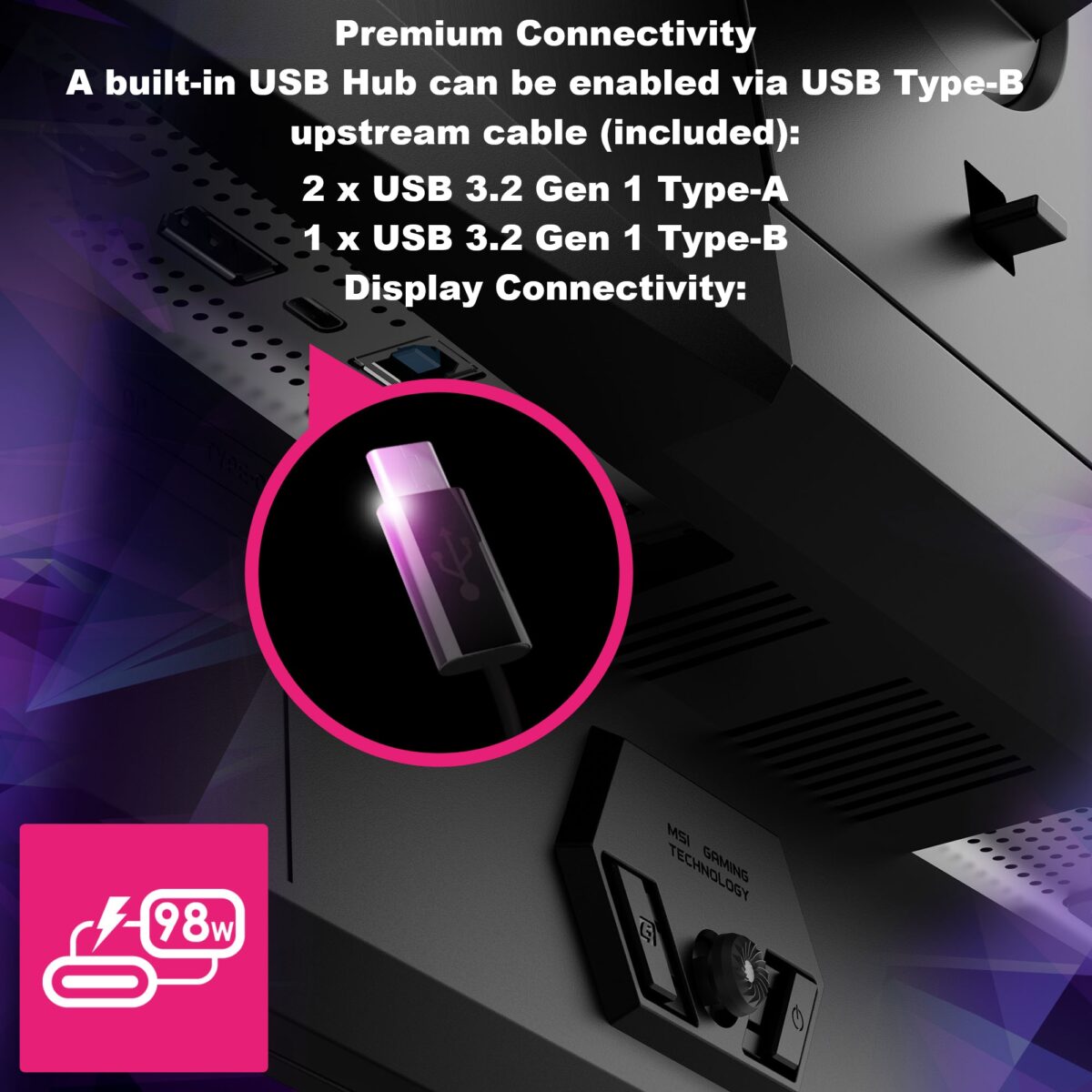 MPG 322URX QD-OLED MSI MPG 322URX QD-OLED MSI MPG 322URX QD-OLED 32-inch 4K UHD 240Hz Flat Gaming Monitor – QD-OLED Panel, 0.03ms GtG, DisplayHDR True Black 400, HDMI 2.1, DP 2.1a, OLED Care 2.0, Height & Pivot Adjustable