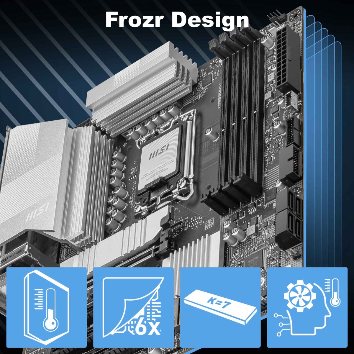 MSI PRO B860M-A WIFI MSI PRO B860M-A WIFI MSI PRO B860M-A WIFI B860 mATX Motherboard - LGA1851 Socket - DDR5 8600+ MT/s - Wi-Fi 7 & 5G LAN - Thunderbolt 4 - PCIe 5.0 M.2 - 12+1+1+1 Power - Intel Core Ultra Series 2 Ready