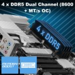 MSI PRO B860M-A WIFI MSI PRO B860M-A WIFI MSI PRO B860M-A WIFI B860 mATX Motherboard - LGA1851 Socket - DDR5 8600+ MT/s - Wi-Fi 7 & 5G LAN - Thunderbolt 4 - PCIe 5.0 M.2 - 12+1+1+1 Power - Intel Core Ultra Series 2 Ready