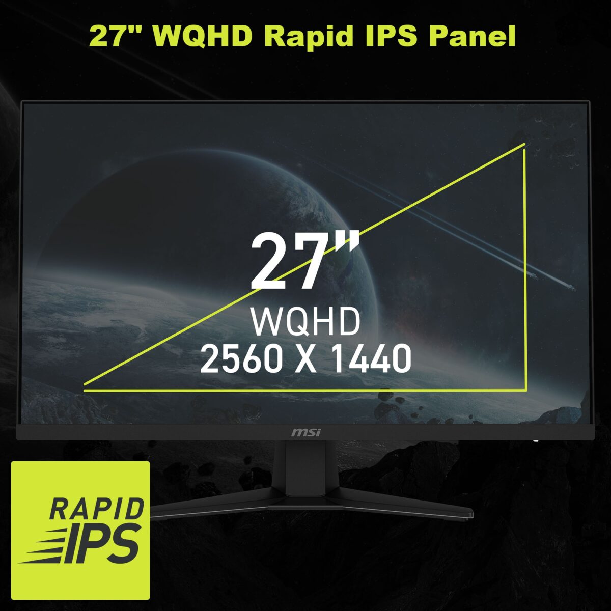 MAG 274QF X24 MSI MAG 274QF X24 MSI MAG 274QF X24 27" QHD 240Hz Flat Gaming Monitor - Rapid IPS - 0.5ms GtG - HDR Ready - FreeSync Premium - AI Vision - HDMI CEC - Tilt Adjustable - VESA Mount