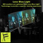 MSI MAG 346CQ 34-inch 3440 x 1440 (UWQHD) Gaming Monitor, 180Hz, Adaptive-Sync, HDMI, DisplayPort, VESA Mountable, Tilt, Height Adjustable, Speaker, 1ms, Black