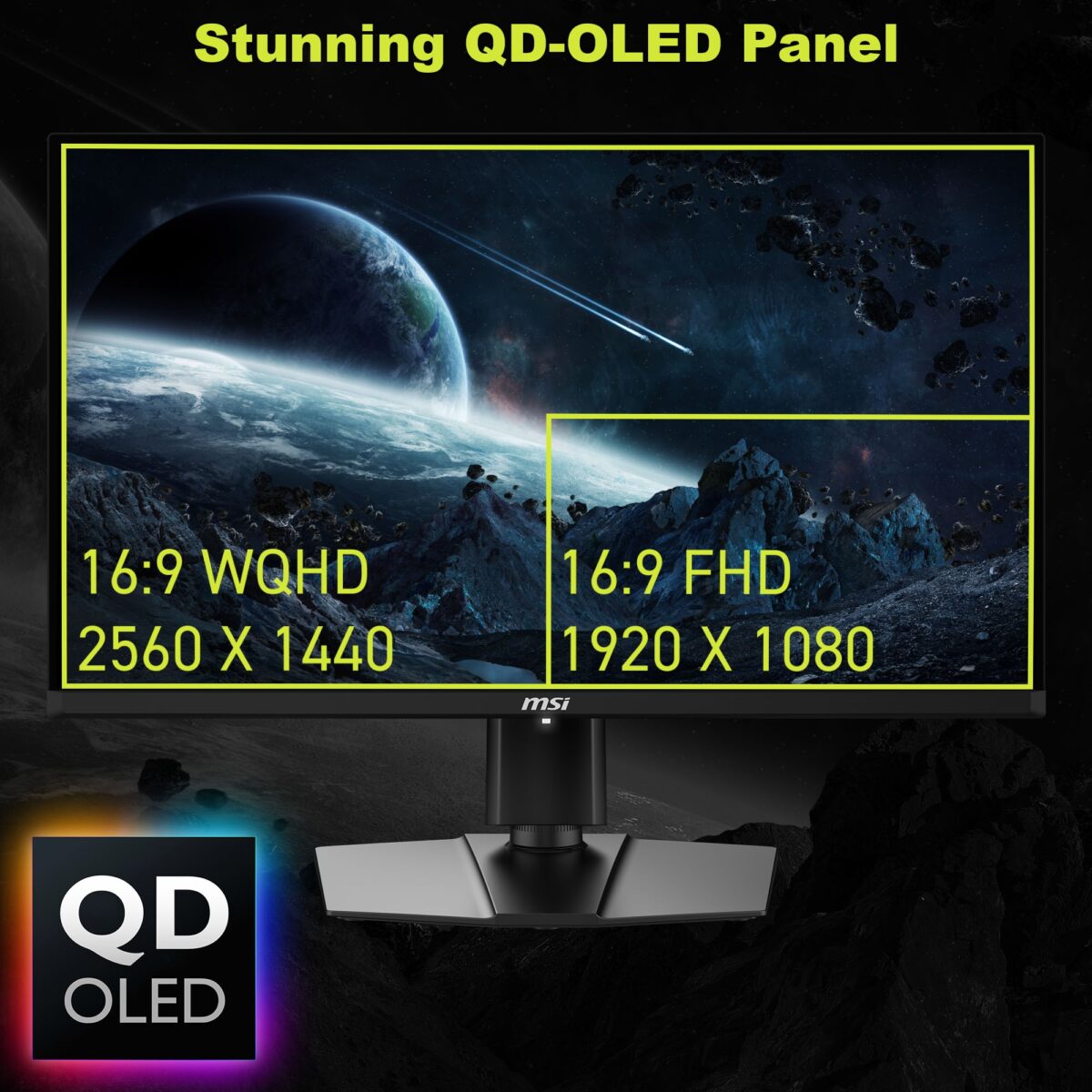 MAG 271QP QD-OLED X28 MSI MAG 271QP QD-OLED X28 27" QHD 280Hz Flat Gaming Monitor MSI MAG 271QP QD-OLED X28 27-inch QHD 280Hz Gaming Monitor – QD-OLED True Black HDR 400, 0.03ms GtG, HDMI 2.1, Adaptive Sync, ClearMR 15000, OLED Care 2.0, 99% DCI-P3, Adjustable Stand 