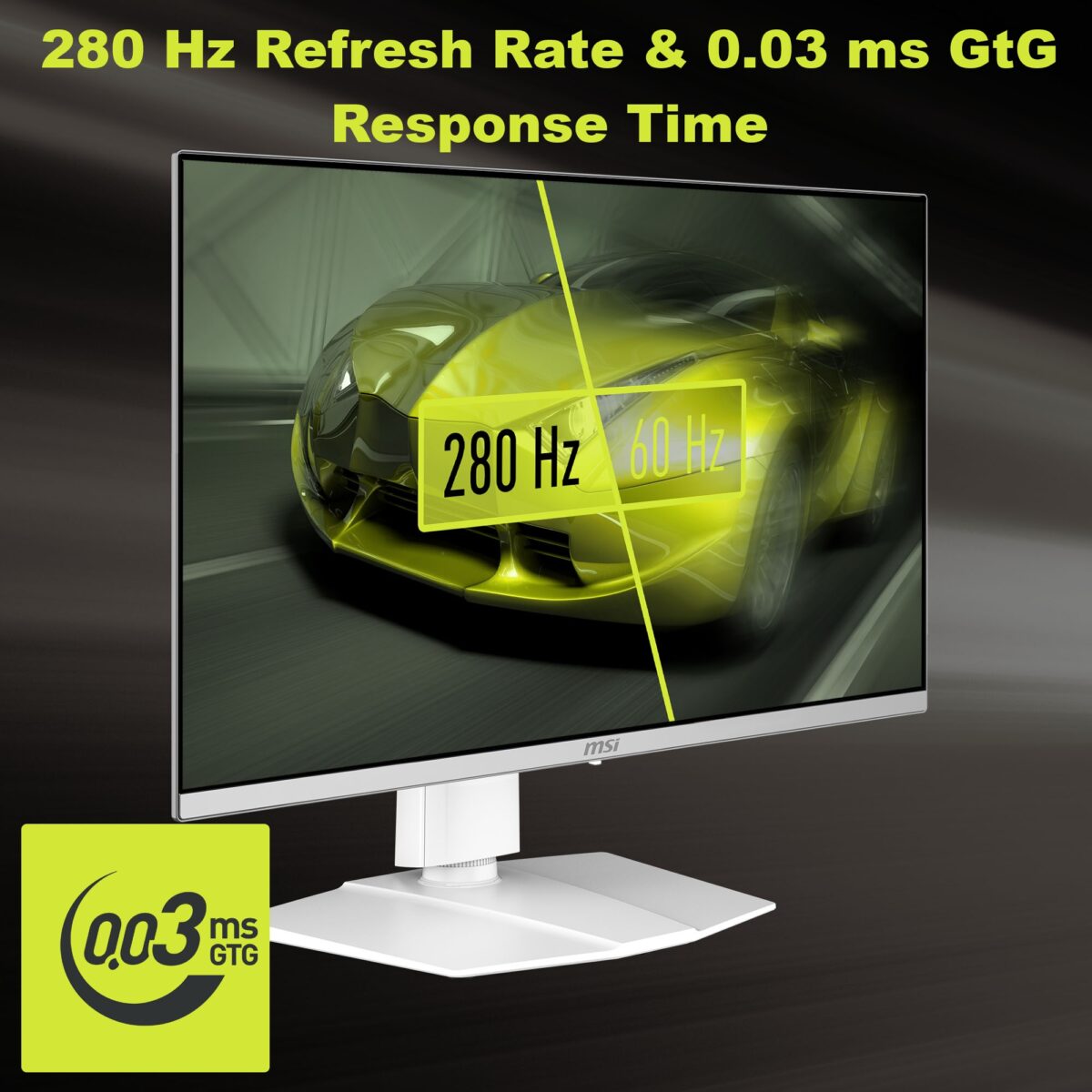 MAG 272QPW QD-OLED X28 MAG 272QPW QD-OLED X28 27" QHD 280Hz Flat Gaming Monitor MSI MAG 272QPW QD-OLED X28 27-inch WQHD 280Hz 0.03ms White Gaming Monitor , QD Premium Color Delta E≤2 , HDR True Black 400, ClearMR 15000 , G-SYNC, FreeSync, And HDMI 2.1 Connectivity , Height/Pivot/Swivel/Tilt | WHITE SILVER