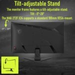 MAG 272F X24 MSI MAG 272F X24 27" FHD 240Hz Flat Gaming Monitor MSI MAG 272F X24 27-inch FHD 240Hz Rapid IPS Gaming Monitor – 0.5ms Response, AMD FreeSync Premium, HDR Ready, AI Vision, HDMI CEC, Tilt Stand, Less Blue Light, VESA Mount