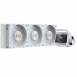 SEGOTEP MU360 Liquid Cooler White 360mm AIO with 2.4-inch IPS Digital Display, Modular ARGB Fans, EPDM Tubing, 9-Pole Pump, <320W TDP Support for Intel and AMD Platforms - Image 7