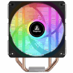 Segotep FI4 Digital Black Air Cooler with 4 Copper Heat Pipes, 120mm PWM ARGB Fan, Detachable Real-Time CPU Status Display, 180W TDP Cooling for Intel LGA1700 & AMD AM5 Systems - Image 6