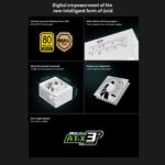 DM-850G-ATX-3.1-WH Segotep DM-850G ATX 3.1 PCIE5 850W PSU - Power Supply 850 Watt 80+ Gold Full Modular Segotep DM-850G 850W Digital Gold Power Supply ATX3.1 PCIe5.1 Ready 80PLUS Gold PPLP Certified Dual-Core MCU AI Monitoring HiMOS USB Blind Plug Compact High-Density Design | WHITE