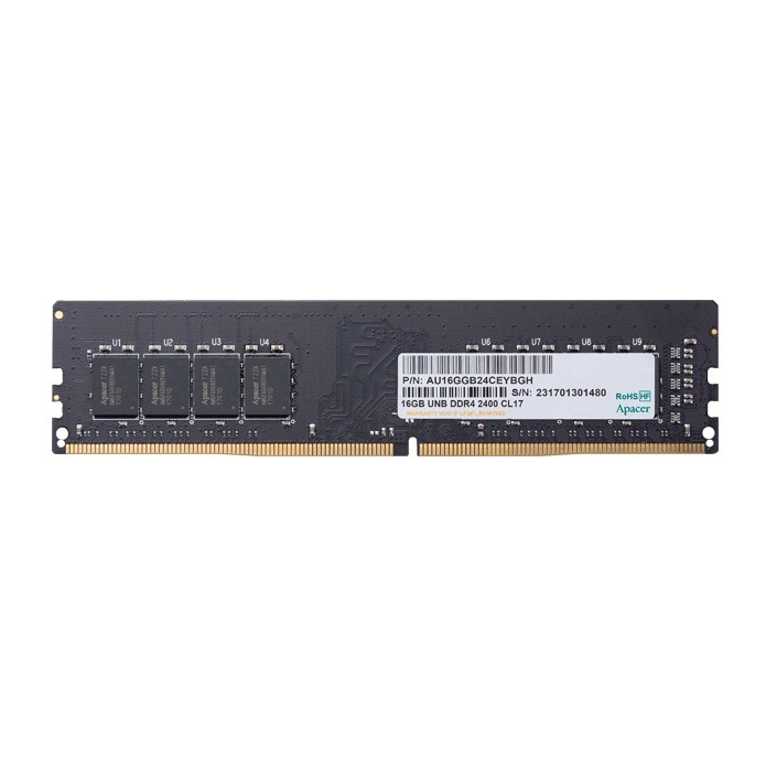 Apacer 16GB DDR4 2400MHz Desktop Memory | CL17 | Reliable High-Speed Performance | Used, Tested & Certified | Boosts Multitasking and System Responsiveness | USED