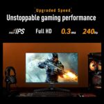 VG249QM5A ASUS TUF Gaming Series 5 VG249QM5A – 23.8-Inch FHD Fast IPS 240Hz Monitor, 0.3ms Response, ELMB SYNC, G-SYNC & FreeSync Premium, HDR10, 99% sRGB, DisplayWidget Center, Gaming AI, Speakers 