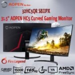 32HC5QR AOPEN Fire Legend CURVED VA Gaming Monitor 31.5" FHD 165Hz 1MS AOPEN By Acer 32HC5QR Sbiipx 32-Inch FHD 165Hz 1ms VA 1500R Curved Gaming Monitor With AMD FreeSync Premium, HDR10, BlueLight Filter, Flickerless Tech, HDMI & DisplayPort