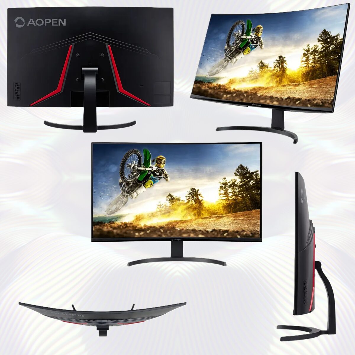 32HC5QR AOPEN Fire Legend CURVED VA Gaming Monitor 31.5" FHD 165Hz 1MS AOPEN By Acer 32HC5QR Sbiipx 32-Inch FHD 165Hz 1ms VA 1500R Curved Gaming Monitor With AMD FreeSync Premium, HDR10, BlueLight Filter, Flickerless Tech, HDMI & DisplayPort