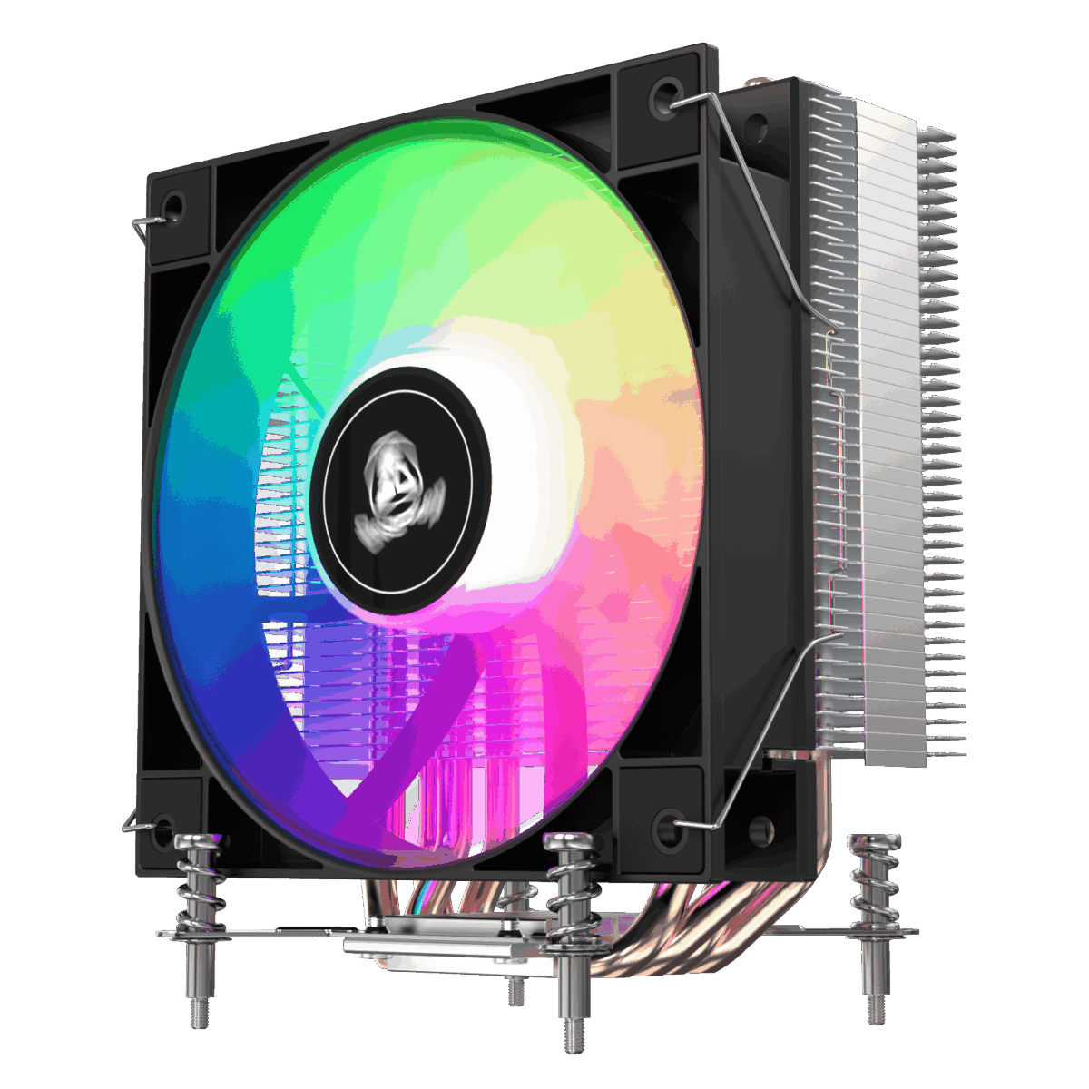 Segotep K4 SE RGB Intel CPU Air Cooler with 120mm Pre-Locked RGB Fan, 4×6mm Copper Heat Pipes, Offset Heat Pipe Design, Quiet 28.6dB Operation and Tool-Free LGA115X/1200/1700/1851 Installation - Image 4