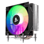 Segotep K4 SE RGB Intel CPU Air Cooler with 120mm Pre-Locked RGB Fan, 4×6mm Copper Heat Pipes, Offset Heat Pipe Design, Quiet 28.6dB Operation and Tool-Free LGA115X/1200/1700/1851 Installation - Image 4