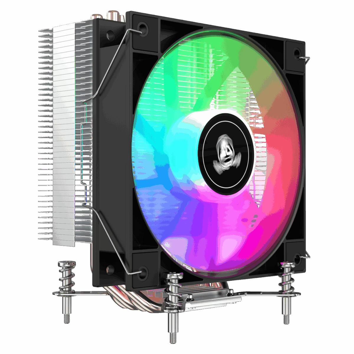 Segotep K4 SE RGB Intel CPU Air Cooler with 120mm Pre-Locked RGB Fan, 4×6mm Copper Heat Pipes, Offset Heat Pipe Design, Quiet 28.6dB Operation and Tool-Free LGA115X/1200/1700/1851 Installation - Image 3