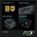 DM-850G-ATX-3.1-BK Segotep DM-850G ATX 3.1 PCIE5 850W PSU - Power Supply 850 Watt 80+ Gold Full Modular Segotep DM-850G 850W Digital Gold Power Supply ATX3.1 PCIe5.1 Ready 80PLUS Gold PPLP Certified Dual-Core MCU AI Monitoring HiMOS USB Blind Plug Compact High-Density Design | BLACK 