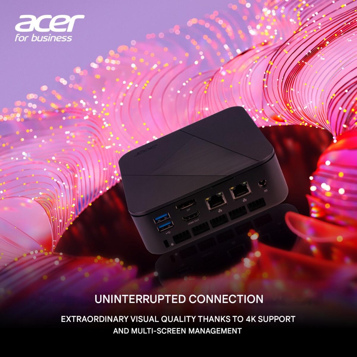 DT.R39EM.002 ACER NUC I5-1334U/8GB/512GB/INTEL UHD GRAPHIC/INTEGRATED LAN Acer Veriton NUC AI Mini PC – Armed With Intel® Core™ i5-1334U 10-Core CPU Up To 4.6GHz, 8GB DDR4, 512GB PCIe SSD, Gigabit LAN, Triple M.2 Slots, And USB-C Powerhouse Connectivity | BLACK VN1502G-13U5U