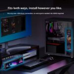 MIRABOX-D92 9.2" LCD SECONDARY SCREEN MINI DISPLAY ON PC CHASSIS Stretched Bar LCD 9.2-Inch Secondary Display for Gaming PC Case With 1920×462 Resolution, Aluminum Alloy Housing, USB Direct Connection, Theme Customization, Screen Rotation, Video Playback Support | BLACK ~ MIRABOX-D92