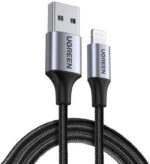 UGREEN MFi Certified Lightning to USB-A Cable 2M (Black) – Fast 5V/2.4A Charging, 480Mbps Sync Speed, Aluminum Alloy Housing, Nylon Braided Design for iPhone, iPad & iPod - Image 4