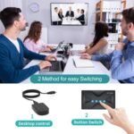 4-Port HDMI KVM Switch 2.0 – 4K@30Hz Ultra HD, USB2.0 Hub, Button & Desktop Controller Switching, Plug & Play, Compatible with Windows, macOS & Linux Systems - Image 3