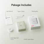 NIIMBOT D110 PORTABLE THERMAL LABEL PRINTER  WITH TAPE - Green - Image 8