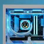 MIRABOX-DR21 2.1" LCD SECONDARY SCREEN MINI DISPLAY DR21 Mini Screen 2.1-Inch Type-C LCD Water-Cooling Auxiliary Display With 480×480 Resolution, USB One-Wire Link, IPS Metal Build, 1000+ Themes, Dynamic Video, DIY Carousel & Win7+ Support | BLACK ~ MIRABOX-DR21 