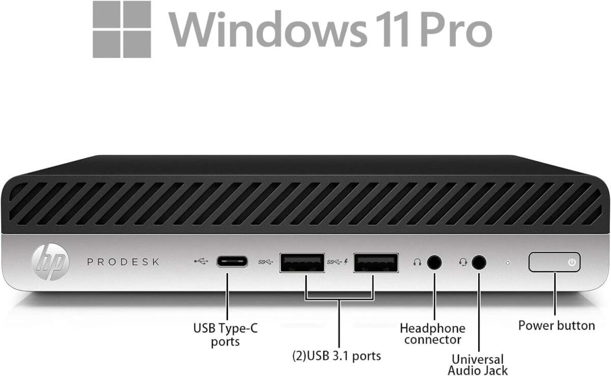 HP ProDesk 600 G3 Mini Desktop | Intel Core i3-7100 | 8GB DDR4 RAM | 256GB SSD | Windows 11 Pro | Compact, Power-Efficient, Professionally Refurbished Business PC | USED - Image 2