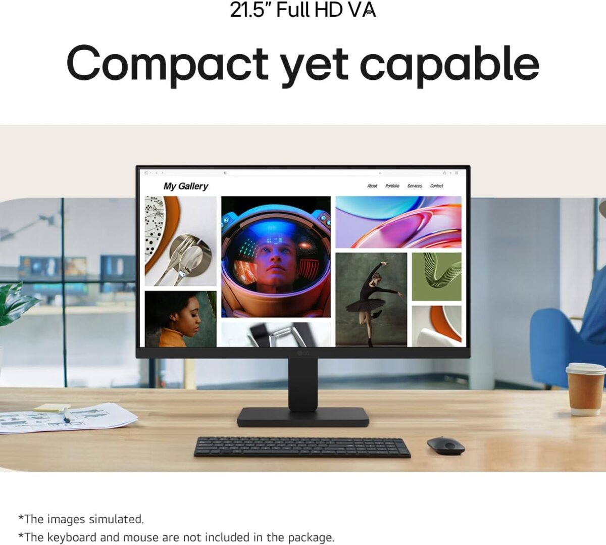 LG 21.5" Full HD VA Monitor | 100Hz Refresh Rate, 1ms MBR, sRGB 99%, HDR10 | Tilt Adjustable, Flicker Safe, Reader Mode | Smooth Gaming & Clear Visuals for Work and Play - Image 5