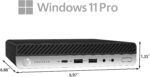 HP ProDesk 600 G3 Mini Desktop | Intel Core i3-7100 | 8GB DDR4 RAM | 256GB SSD | Windows 11 Pro | Compact, Power-Efficient, Professionally Refurbished Business PC | USED - Image 4