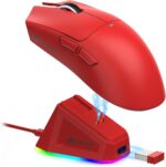 ATTACK SHARK X11 Tri-Mode Gaming Mouse with PAW3311 Sensor, 800–22000 DPI, 5 Programmable Buttons, RGB Charging Dock, Ultralight 62g Ergonomic Design, Wired/2.4G/Bluetooth - Image 2