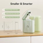 NIIMBOT D110 PORTABLE THERMAL LABEL PRINTER  WITH TAPE - Green - Image 3