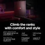 Lenovo Legion Pro 5 16IRX10 AI-Powered Gaming Laptop With Intel Core I9-14900HX, RTX 5060 8GB GDDR7, 16" 240Hz WQXGA HDR Display, 16GB DDR5, 1TB PCIe 4.0 SSD, 80Wh Battery