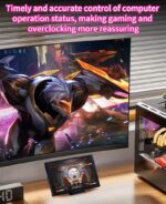 MIRABOX-D5-WHITE 5" LCD SMART SCREEN MINI DISPLAY Mini 5-inch LCD Secondary Smart Display Real-time System Monitor for Gaming PCs and Set-ups , USB-C Interface , Real-Time News, YouTube Sync, Music Rhythm, 1000+ Themes, Smart Reminders, E-Album, And Multi-Screen Linkage | WHITE ~ MIRABOX-D5