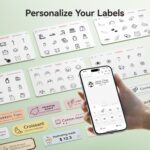 NIIMBOT D110 PORTABLE THERMAL LABEL PRINTER  WITH TAPE - Green - Image 6