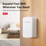 MERCUSYS ME10 300 Mbps WiFi Range Extender with WPS One-Touch Setup, Smart Signal Indicator, Access Point Mode, Fast Ethernet Port, and Universal Router Compatibility